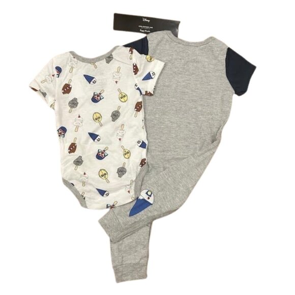 New! Baby Star Wars by Happy Threads Bodysuit &‎ Romper 2pc Set 6-9M - Picture 3 of 7
